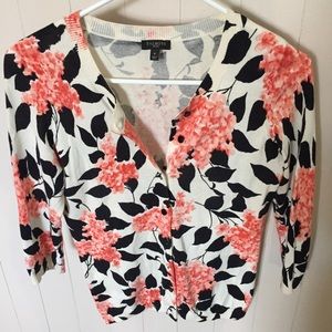 Talbots Floral Cardigan